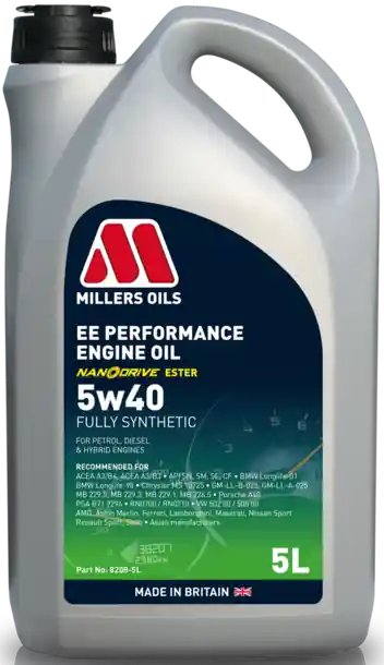 Levný Motorový olej Millers Oils EE Performance 5W-40, 5L