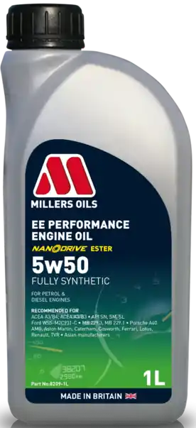 Motorový olej Millers Oils EE Performance 5W-50, 1L Speciální Cena