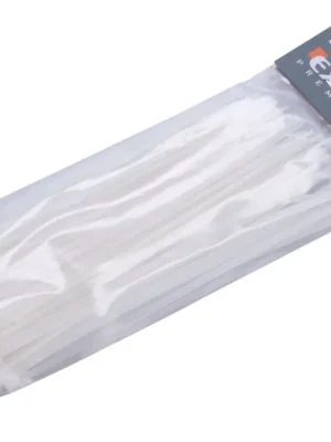 Akční Cena Pásky stahovací na kabely bílé, 150x2,5mm, 100ks, nylon PA66 EXTOL PREMIUM