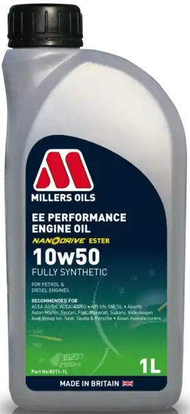 Cenový Hit Motorový olej Millers Oils EE Performance 10W-50, 1L