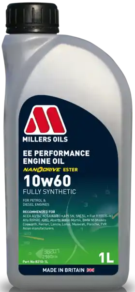 Motorový olej Millers Oils EE Performance 10W-60, 1L Ihned K Objednání