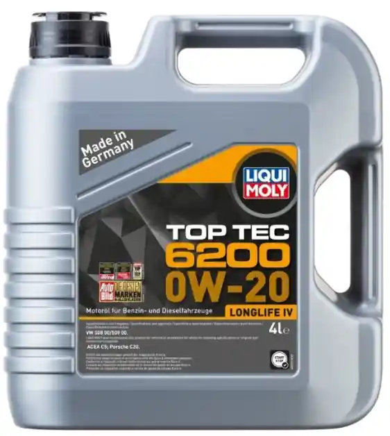 Motorový olej Liqui Moly Top Tec 6200 0W-20, 4L Ihned K Objednání