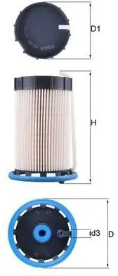 Palivový filtr MAHLE KX 592 Aktuální