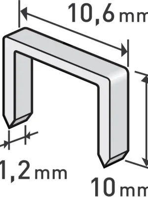 Vrácení Zdarma Spony, balení 1000ks, 10mm, 10,6x0,52x1,2mm EXTOL PREMIUM