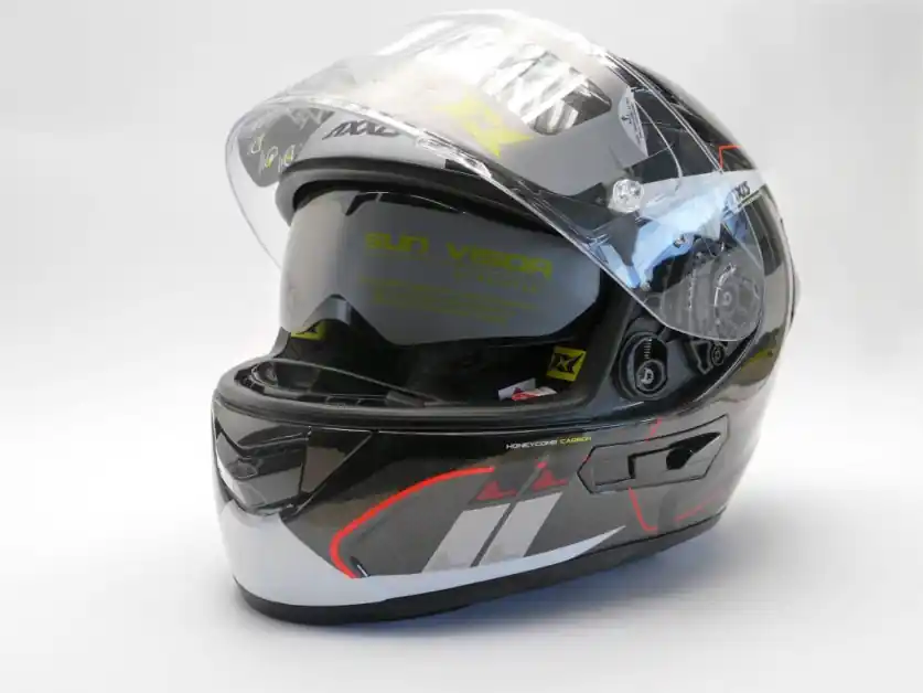 Integrální helma AXXIS 42327140028 RACER GP CARBON SV spike a0 lesklá perleťová bílá XXL (42327140008) Nejlepší Cena