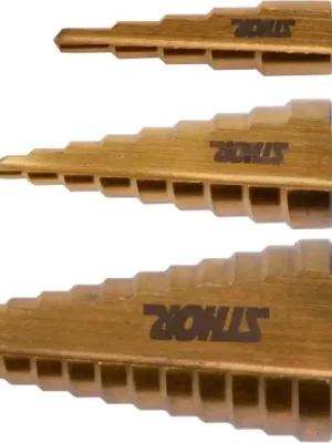 Sada stupňovitých vrtáků 3ks 4-32 mm Sthor Sleva