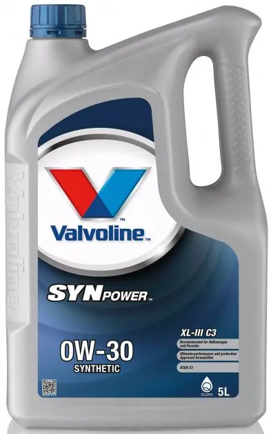 Autentický Motorový olej Valvoline SynPower XL-III C3 0W-30, 5L