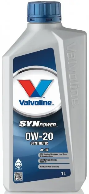 Motorový olej Valvoline SynPower JL C5 0W-20, 1L Pouze Dnes