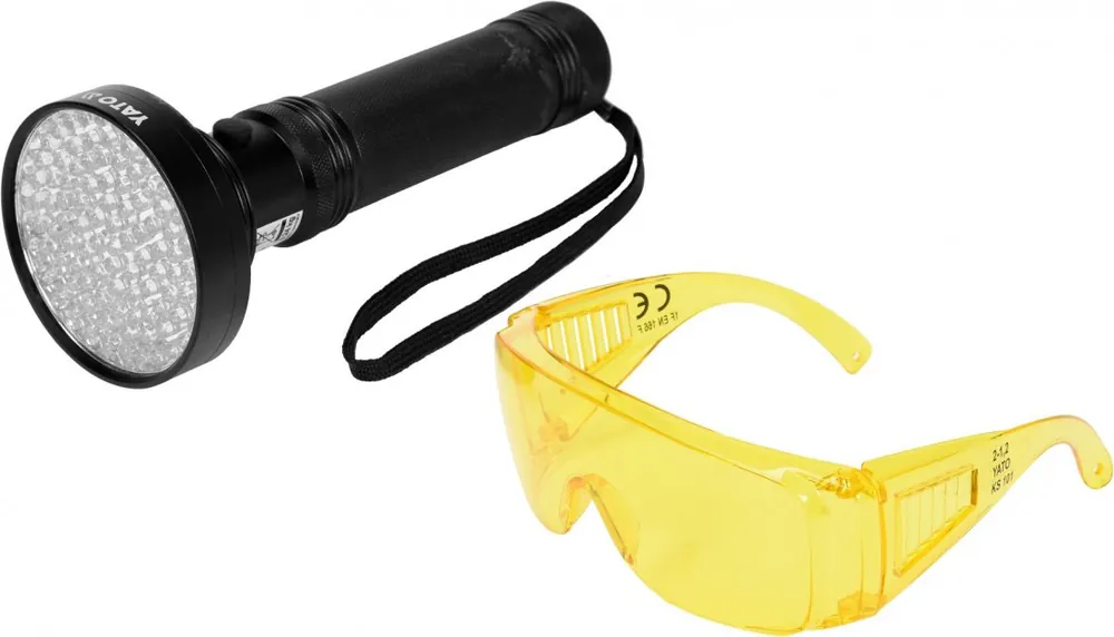 Zlevněný Yato sada UV lampy 100 LED + brýle