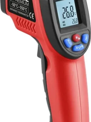 Teploměr bezkontaktní IR průmyslový, -50° až 550°C, -50° až 550°C EXTOL PREMIUM Ověřený