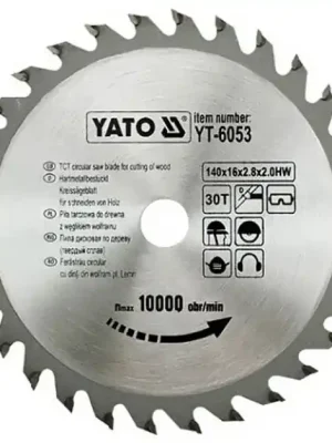 Kotouč na dřevo 140 x 16 mm 30z Yato YT-6053 Nová Kolekce