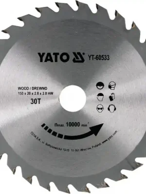 Pouze Dnes Kotouč na dřevo 150 x 20 mm 30z Yato YT-60533