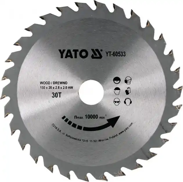 Pouze Dnes Kotouč na dřevo 150 x 20 mm 30z Yato YT-60533