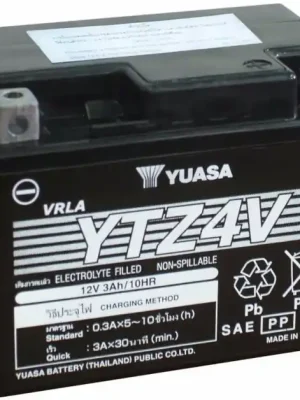 Motobaterie Yuasa Super MF 12V, 3Ah, 64A, YTZ4V Nízká Cena