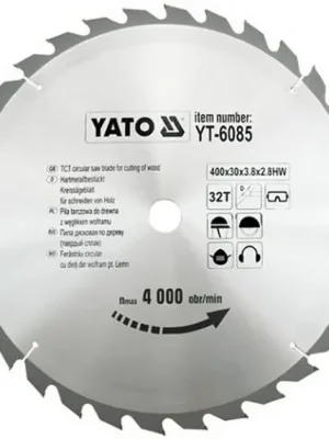 Kotouč na dřevo 400 x 30 mm 32z Yato YT-6085 Dokud Zásoby Vydrží