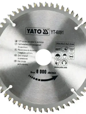 Kotouč na hliník 200 x 30 mm 60z Yato YT-6091 Must-Have