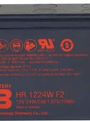 Akumulátor CSB 12V, 6,4Ah (HR1224W F2) Aktuální