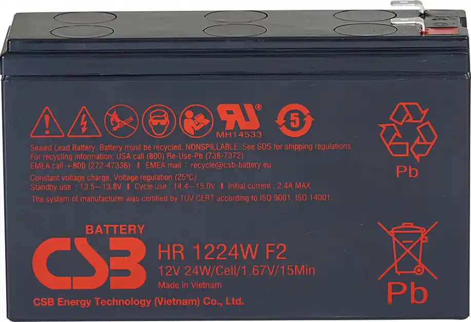 Akumulátor CSB 12V, 6,4Ah (HR1224W F2) Aktuální