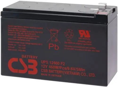 Akumulátor CSB 12V, 9,6Ah (UPS12460 F2) Rychlé Dodání
