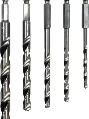 Horká Nabídka Sada vrtáků na kov 5ks HSS 1/4" TO-21650