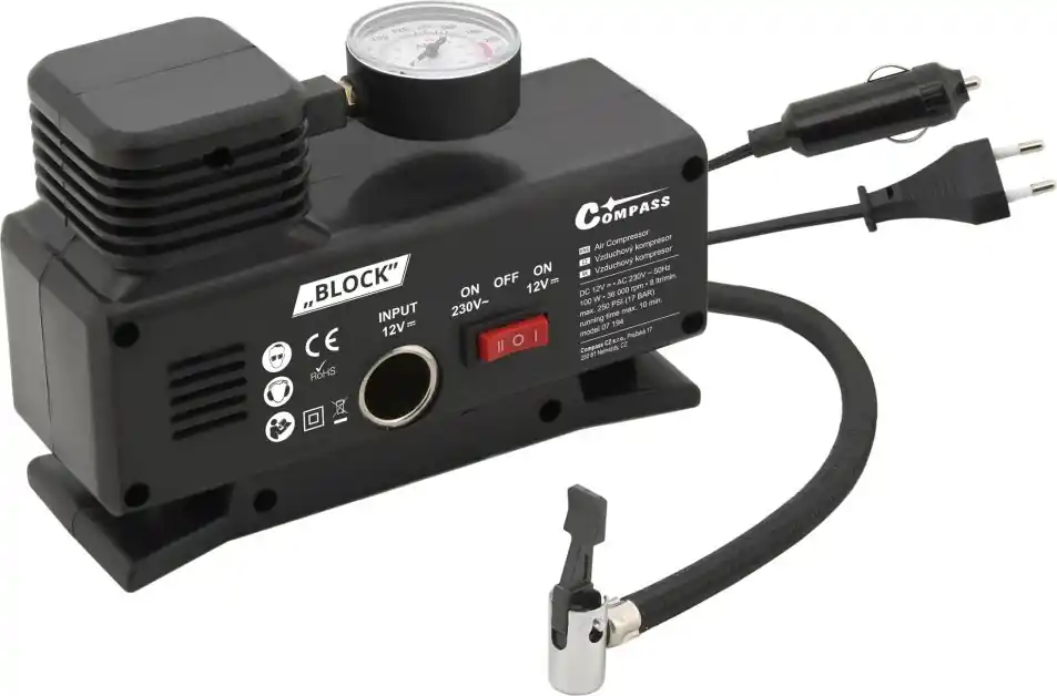Compass kompresor 12/230V BLOCK TÜV/GS Autentický