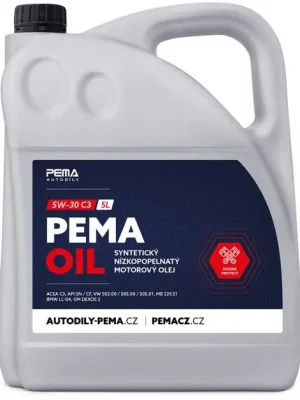 Cenově Výhodný Motorový olej PEMA OIL C3 5W-30, 5L