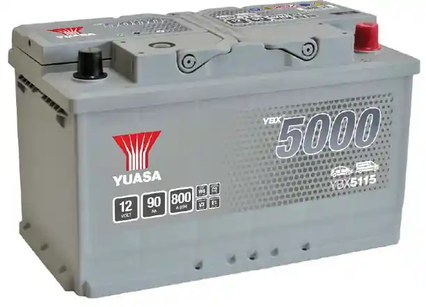 Bezpečná Platba Autobaterie Yuasa YBX5000 Silver High Performance SMF 12V, 90Ah, 800A, YBX5115