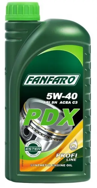 Motorový olej Fanfaro PDX 5W-40, 1L Vysoce Kvalitní