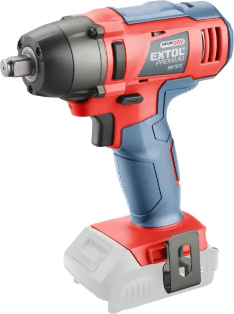 Vrácení Zdarma Utahovák rázový 1/2" aku SHARE20V, 180Nm, 20V Li-ion, bez baterie a nabíječky EXTOL PREMIUM