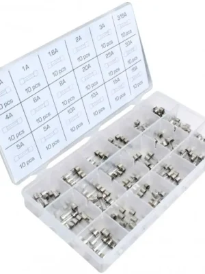 Autopojistky skleněné trubičkové, 0,5-30 A, 5x20 mm, pro autoveterány, sada 180 ks - ASTA A-TC520 Vysoce Kvalitní
