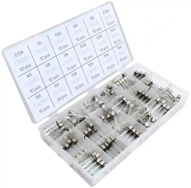 Autopojistky skleněné trubičkové, 0,5-30 A, 6x30 mm, pro autoveterány, sada 180 ks - ASTA A-TC521 Odeslání Ihned
