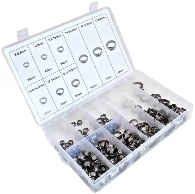 Top Prodej Hadicové spony, průměr 5,8 - 21,0 mm, nerez, sada 170 ks - ASTA A-TC016