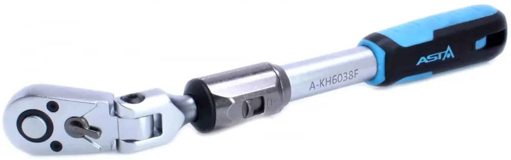 Super Cena Ráčna teleskopická s kloubem 3/8", délka 265 - 366 mm, 60 zubů, s přepínáním - ASTA A-KH6038F
