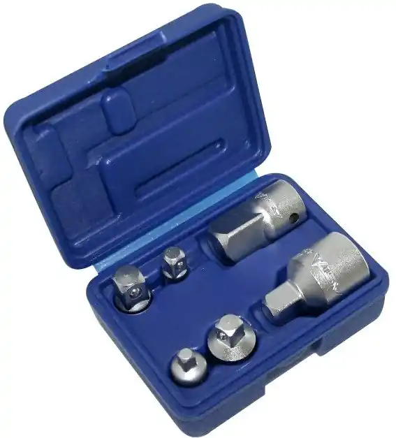 Cenová Bomba Redukce čtyřhrany 1/4", 3/8", 1/2", 3/4", různé adaptéry, sada 6 ks - ASTA A-6HAS