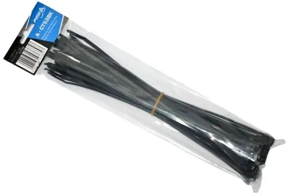 Stahovací pásky 5 x 300 mm, 50 kusů, černá barva - ASTA A-CT53BK Originální