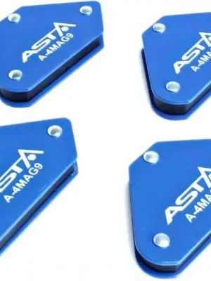 Zlevněný Úhlové magnety víceúhlové mini, nosnost 4 kg, sada 4 ks - ASTA A-4MAG9