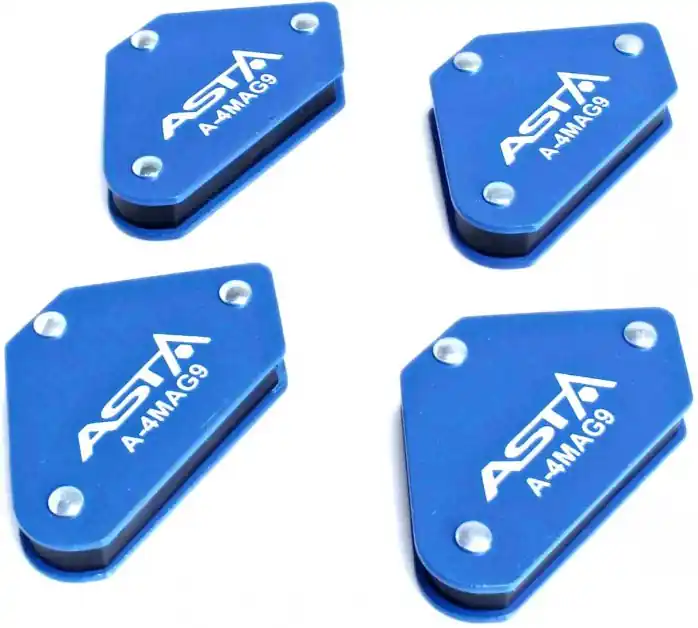 Zlevněný Úhlové magnety víceúhlové mini, nosnost 4 kg, sada 4 ks - ASTA A-4MAG9