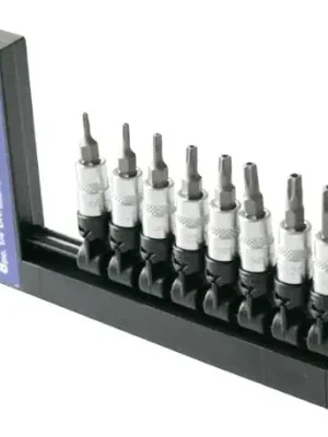 Vysoce Kvalitní Zástrčné hlavice TORX s otvorem 1/4", TX8 - TX40, sada 8 ks - ASTA BITSET-81/4T