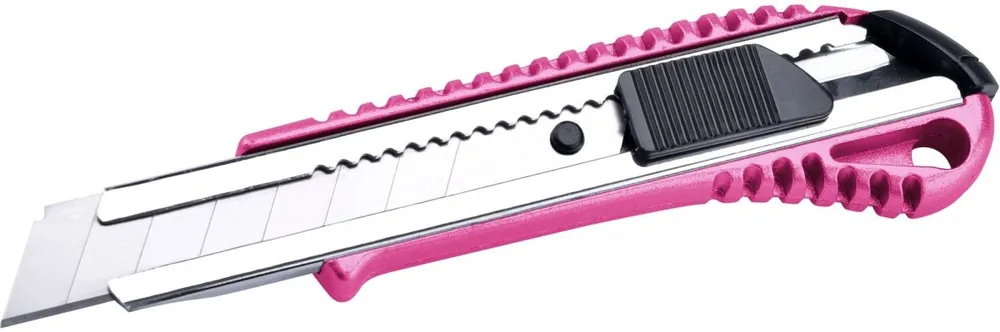 Časově Omezené Nůž ulamovací celokovový s výztuhou, 18mm, Auto-lock EXTOL LADY