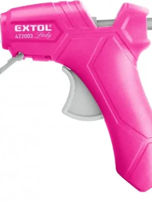 Cenový Hit Pistole tavná lepící, ⌀7,2mm, 25W, růžová EXTOL LADY