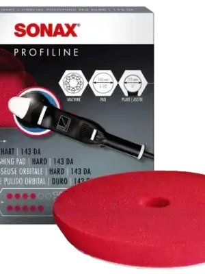 Sonax Kotouč tvrdý lešticí Dual Action 143 mm - červený, 1ks Akce