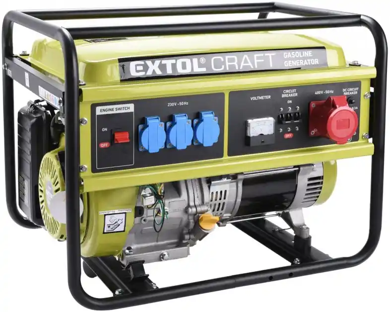 Elektrocentrála benzínová, 13HP/5,5kW (400V) 3x1,8kW (230V) EXTOL CRAFT Omezená Nabídka