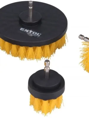 Víkendová Akce Sada čistících kartáčů na vrtačku 4ks, stopka 1/4"x25mm EXTOL CRAFT