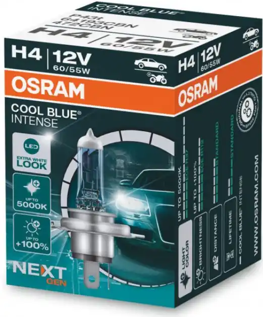 Žárovka Osram H4, Cool Blue Intense Next Gen. 64193CBN Tovární Cena