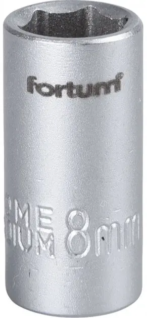 Hlavice nástrčná 1/4", 8mm, L 25mm FORTUM Cenový Hit