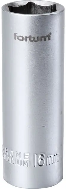 Hlavice nástrčná na zapalov. svíčky 1/2", 16mm, L 65mm FORTUM Jen Po Omezenou Doba