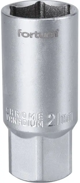 Hlavice nástrčná na zapalov. svíčky 1/2", 21mm, L 65mm FORTUM Nejprodávanější