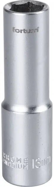 Hlavice nástrčná prodloužená 1/2", 13mm, L 77mm FORTUM Aktuální