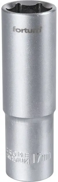 Hlavice nástrčná prodloužená 1/2", 17mm, L 77mm FORTUM Aktuální