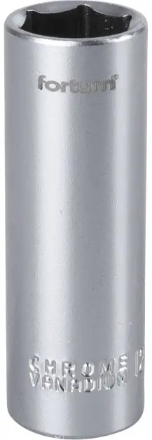 Hlavice nástrčná prodloužena 1/4", 12mm, L 50mm FORTUM Vysoce Kvalitní